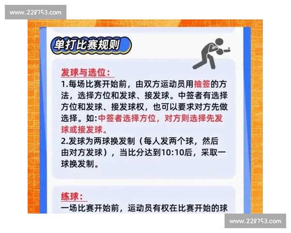 乒乓球双打比赛规则详细图解与实用策略全指南